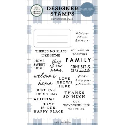 Carta Bella Farmhouse Summer Clear Stamps - Bless This House